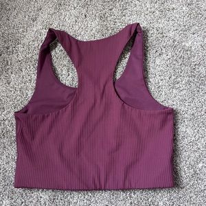 Girlfriend Collective Plum Paloma Racerback Bra size M